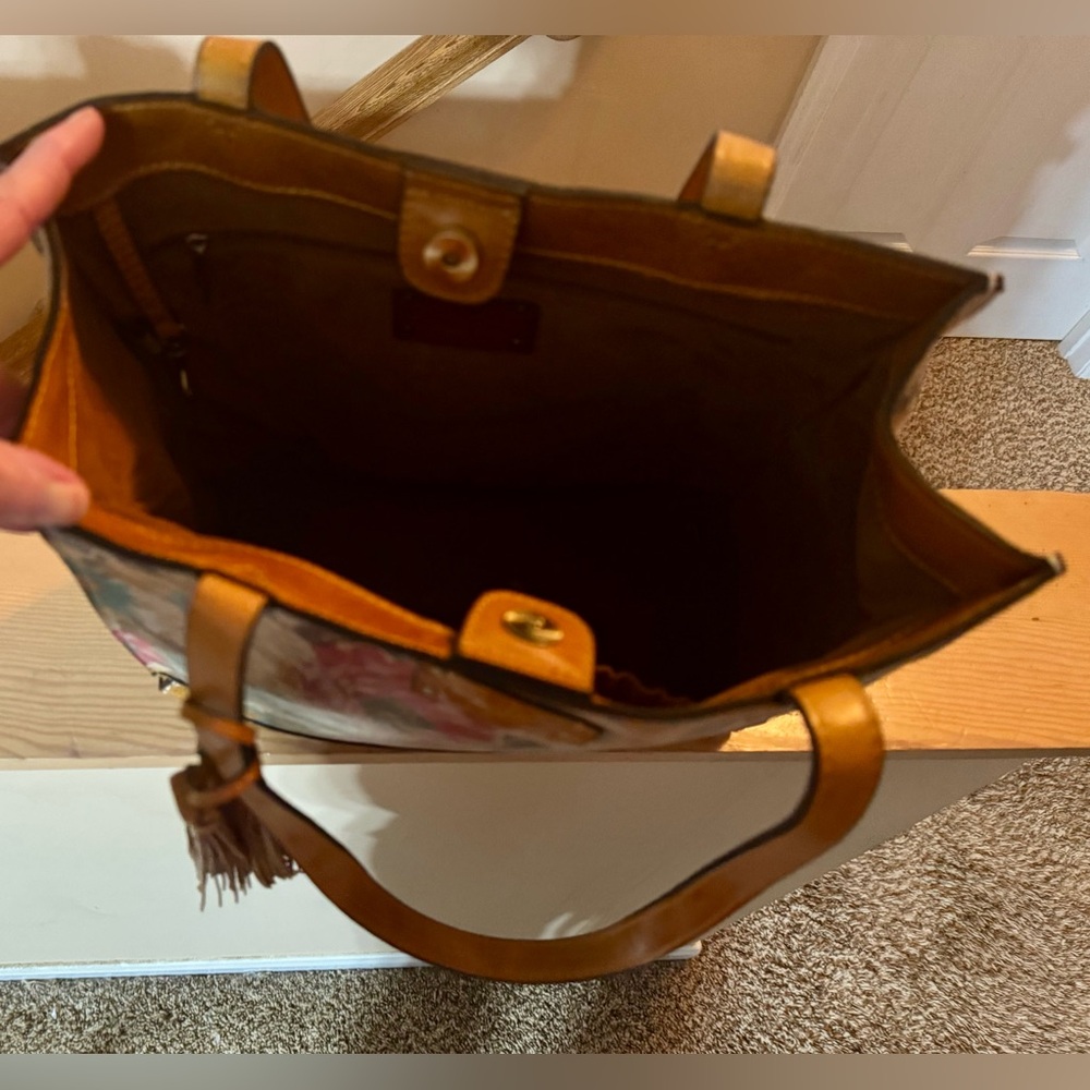 Patricia Nash First Bloom Leather Tote — New With Tags — Never Carried - Picture 10 of 14